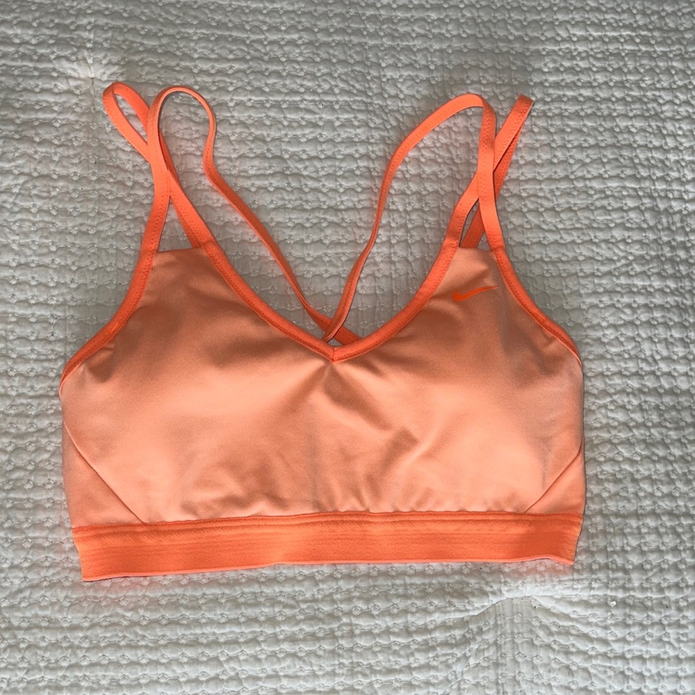Nike Sports Bra Size M Bright Orange (Go Vols!)